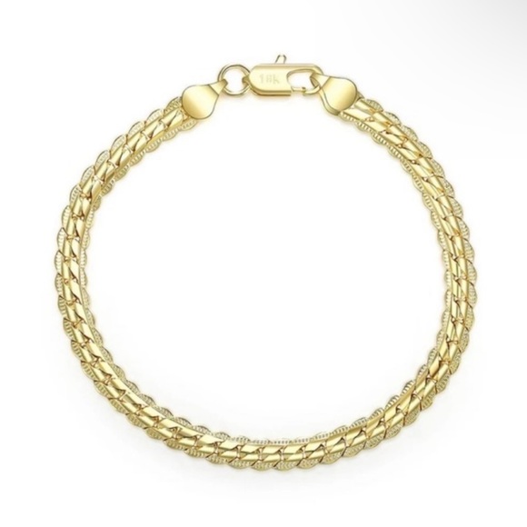 NEW Unisex 18K Yellow Gold Plated Bracelet - Picture 5 of 5